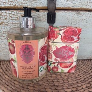 La Fiorentina Pomegranate Liquid Soap & Bar Soap